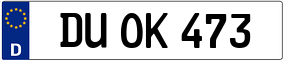 Trailer License Plate